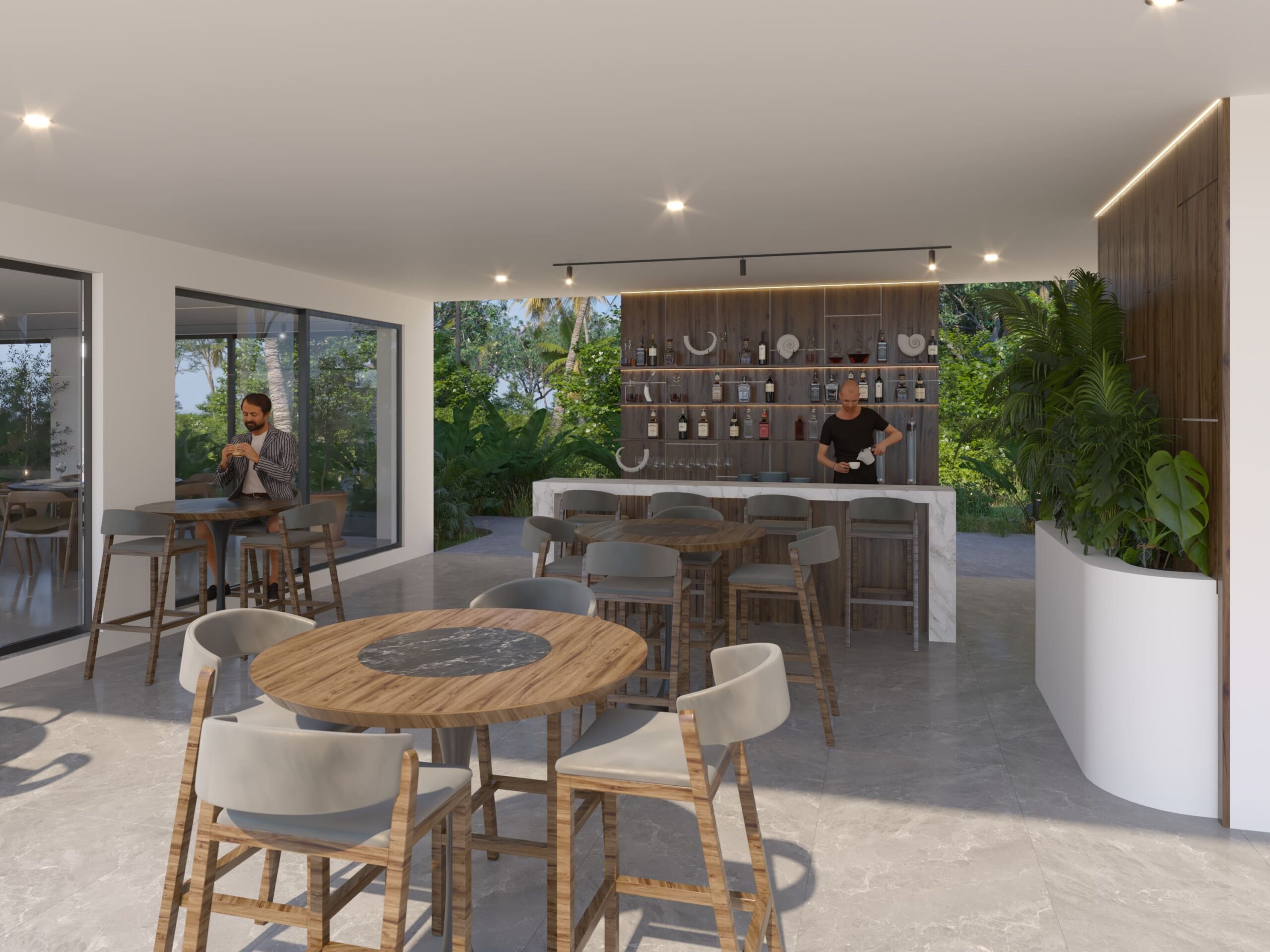 Bar de salón de eventos